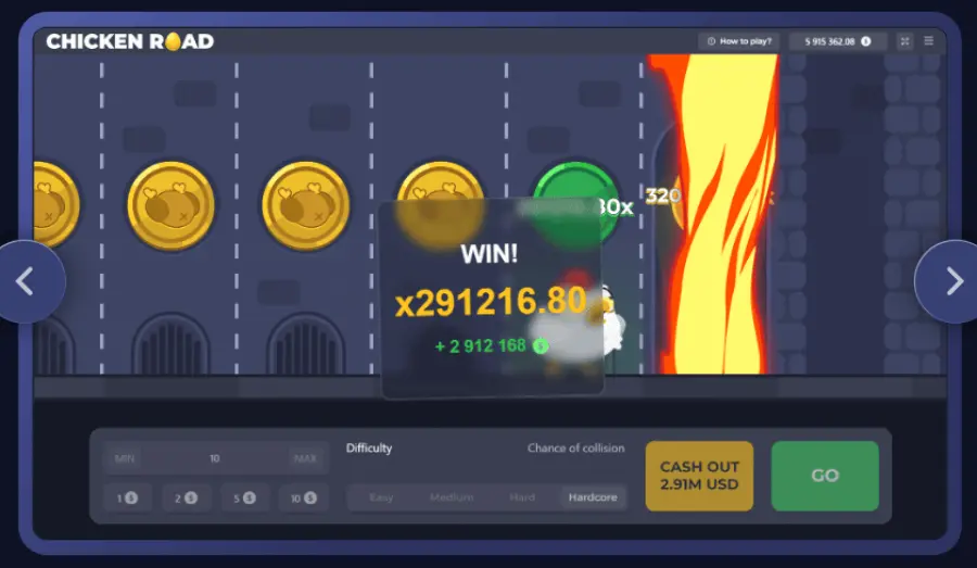 Chicken road game demo